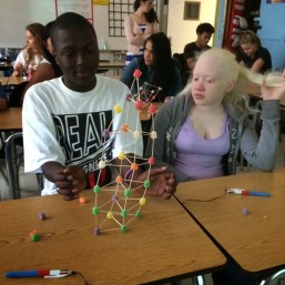 Thomas and Brittney build a tower 